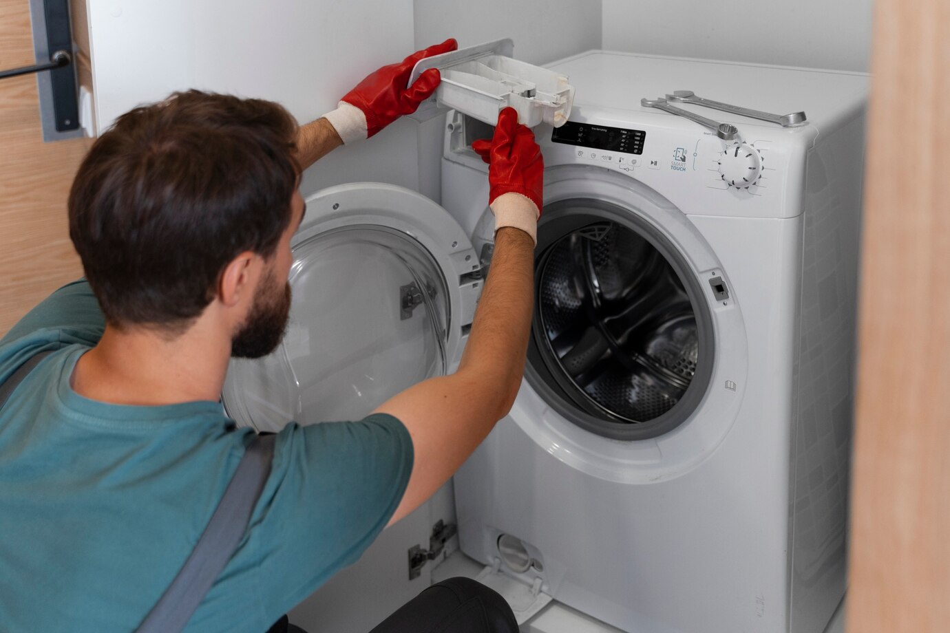 Washer dryer installation